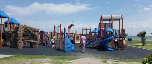 Play equipment at a park in Corpus Christi